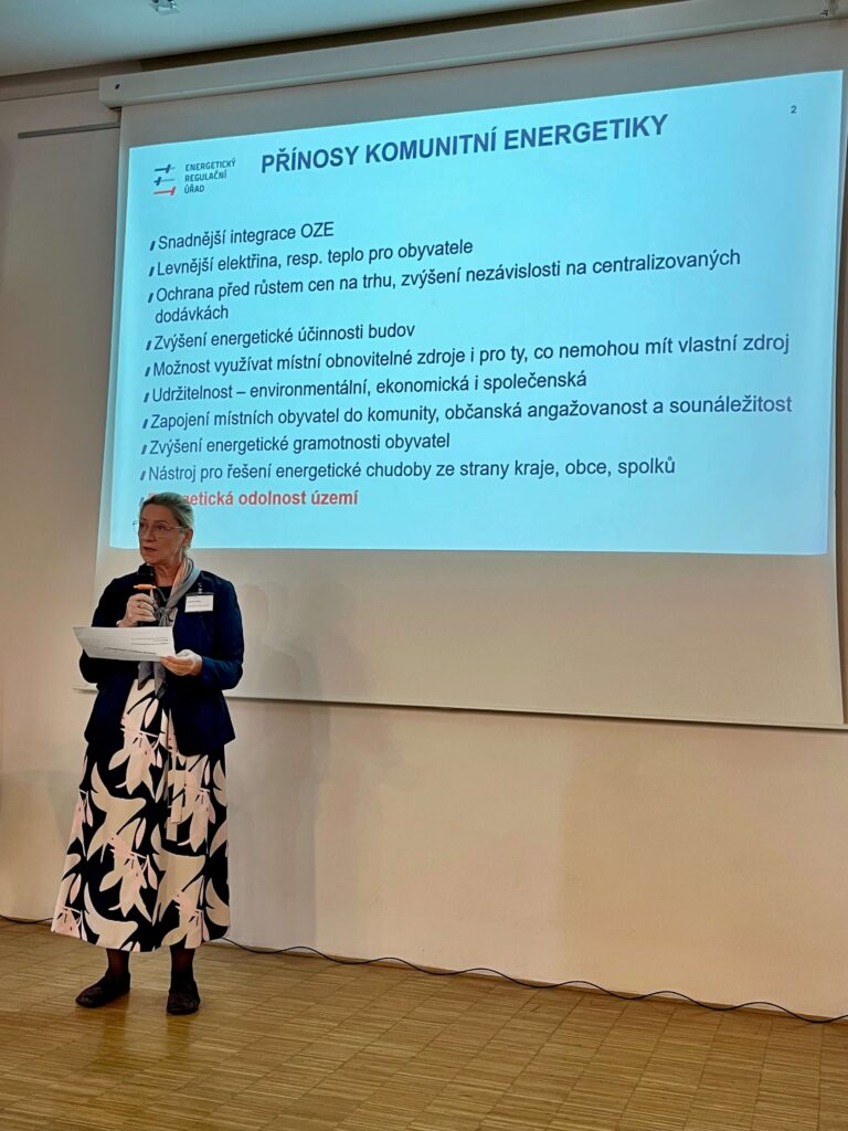Martina Krčová, radní ERÚ, na ENERGOfest 2025.