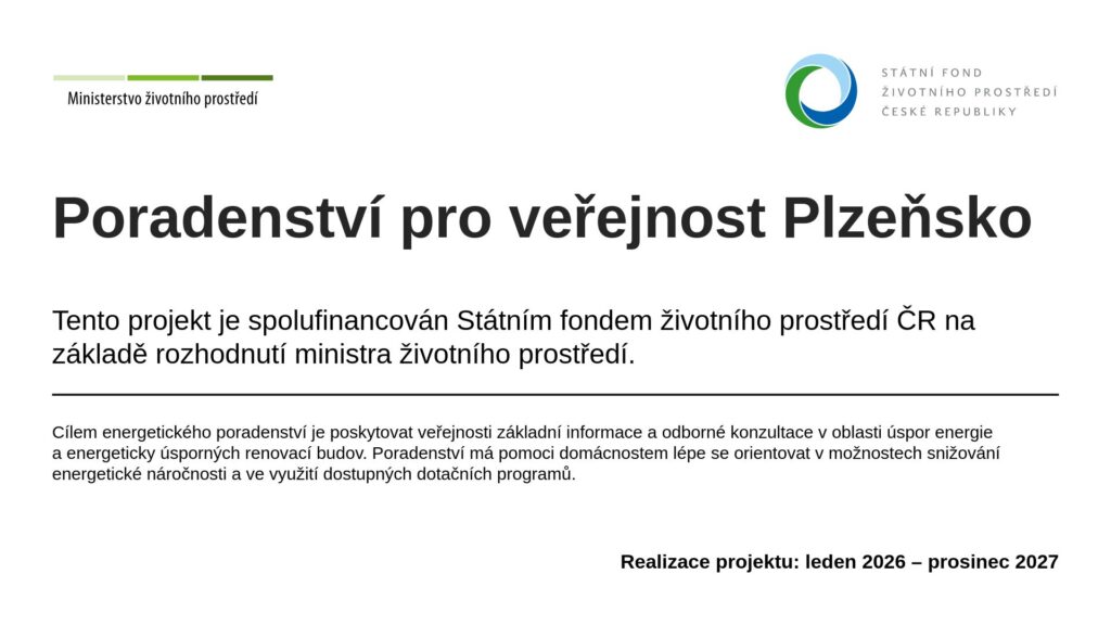 Energetické poradenství pro veřejnost Plzeňsko
